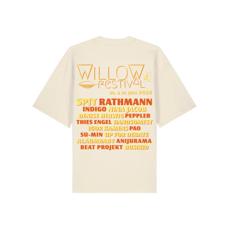 Oversized WILLOW Shirt (Front- & Backprint - beige)