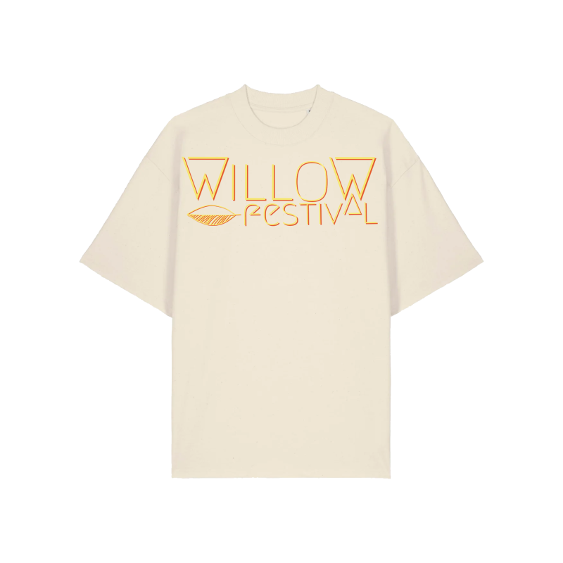 Oversized WILLOW Shirt (Frontprint - beige )