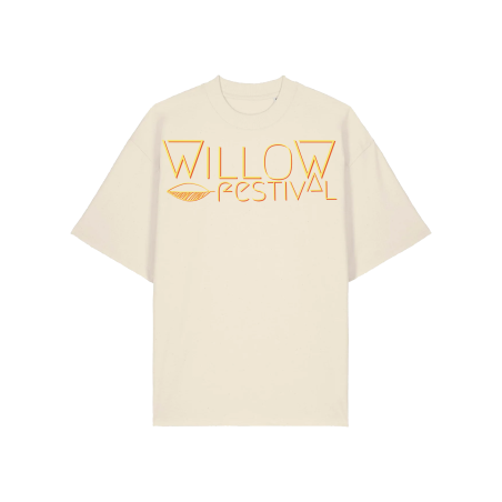 Oversized WILLOW Shirt (Frontprint - beige )