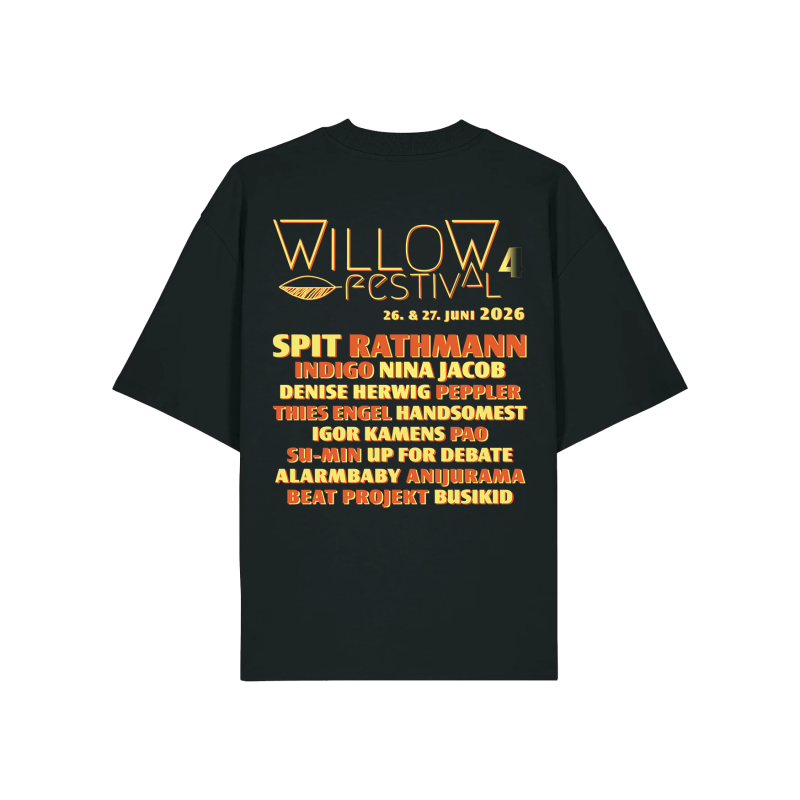 Oversized WILLOW Shirt (Front- & Backprint - black)