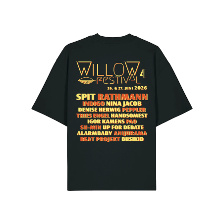Oversized WILLOW Shirt (Front- & Backprint - black)